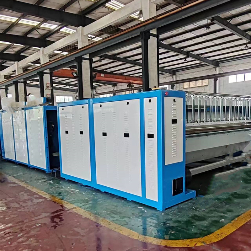 開布草洗滌公司使用的洗滌設(shè)備推薦之百強輥槽結(jié)合型熨平機